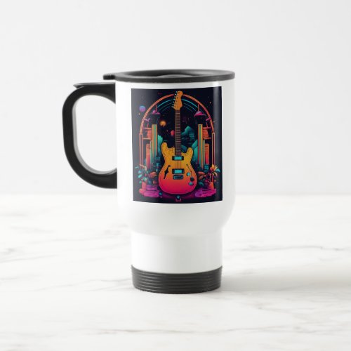 Title Strum in Style Guitar Print Mug Sale Now 