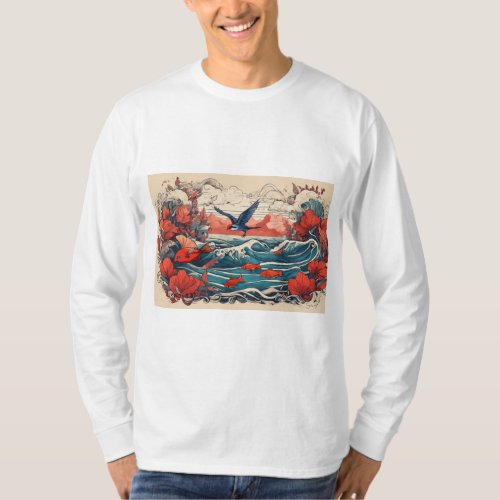 Title Tranquil Waters Koi Pond Serenity T_shirt