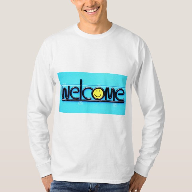 Title: "Vibrant Vibes: Welcome to the Club! T-Shirt (Front)