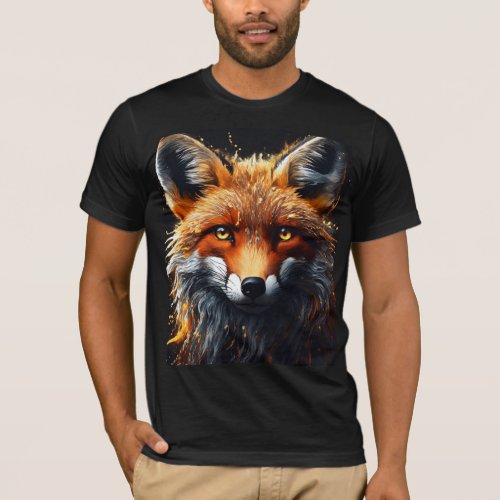 Title Whimsical Fox Watercolor T_Shirt