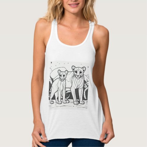 Title Wild Campers Wear Where Animals Roam and L Tank Top