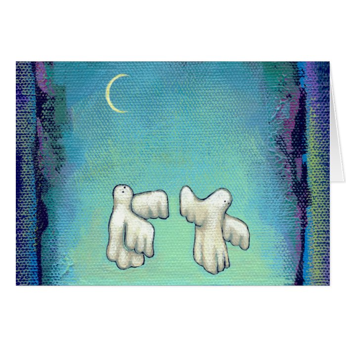 Titled  Ancestors (When the Moon is Barely There) Greeting Card