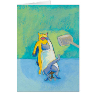 Titled: Cat Dentist - unique whimsical PERSONALIZE Cards