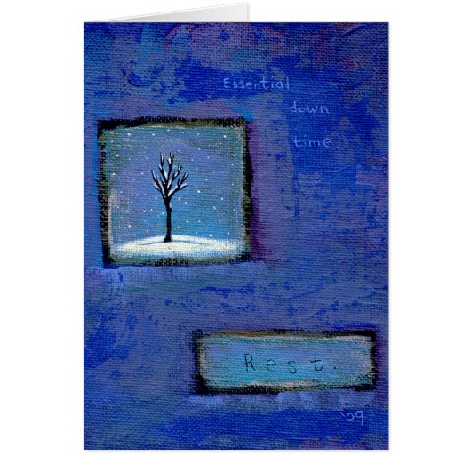 Titled: (In Motion) Rest - Essential down time Cards (Front)