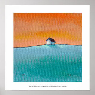 Titled:  Little House on the Hill - art landscape Poster