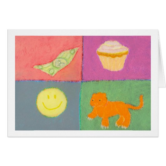 Titled:  Money.  A Cupcake.  A Tiger.  God. - ART Cards (Front Horizontal)