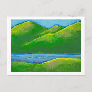 Titled: Privacy - maybe the Loch Ness monster Postcard