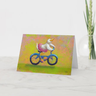 Titled:  Riding to the Recital - Add your own text Card