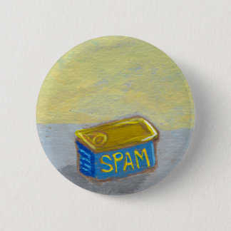 Titled: Spam and Eggs - fun breakfast art chicken Button
