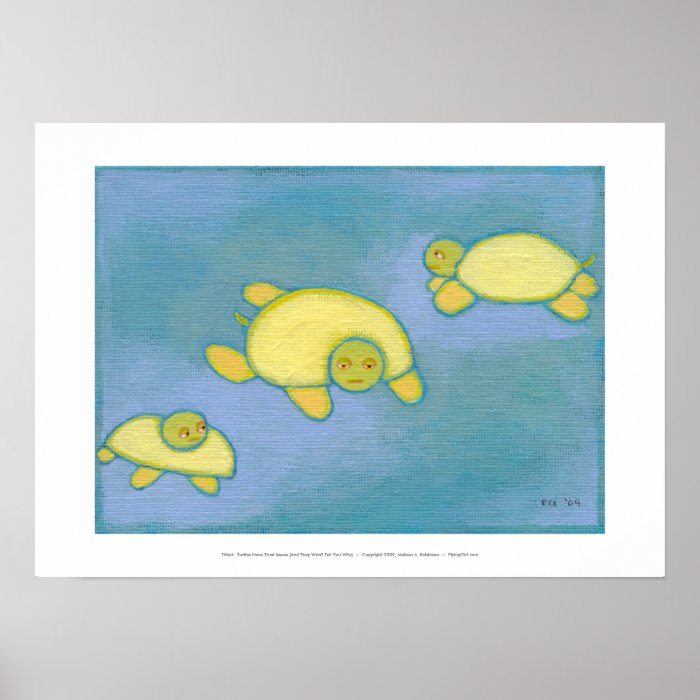 Titled  Turtles Have Trust Issues   fun art stuff Posters