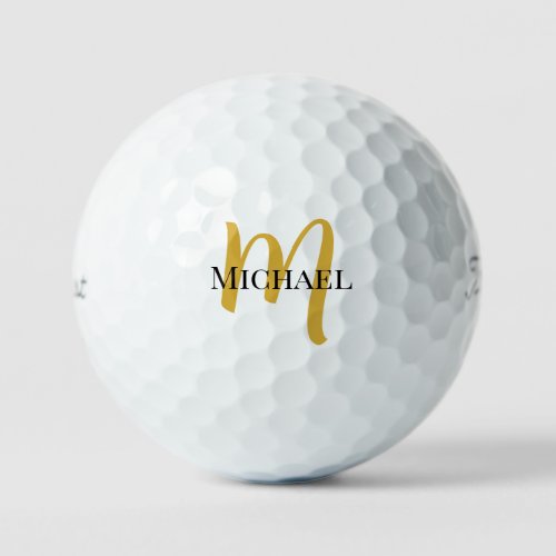 Titleist Pro V1 12 Pack Golf Balls Gold Monogram