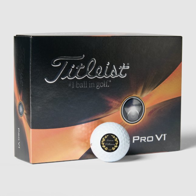 Titleist Pro V1 Golf Balls-Custom Name Golf Balls (Packaging)