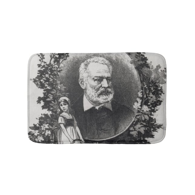 Titlepage first edition of 'Les Miserables' Bathroom Mat (Front)