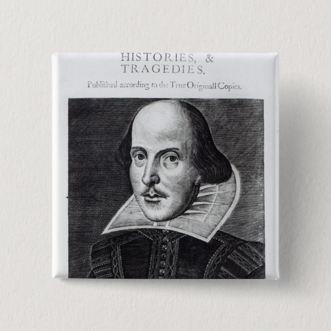 Titlepage, 'Mr. William Shakespeares Pinback Button (Front)
