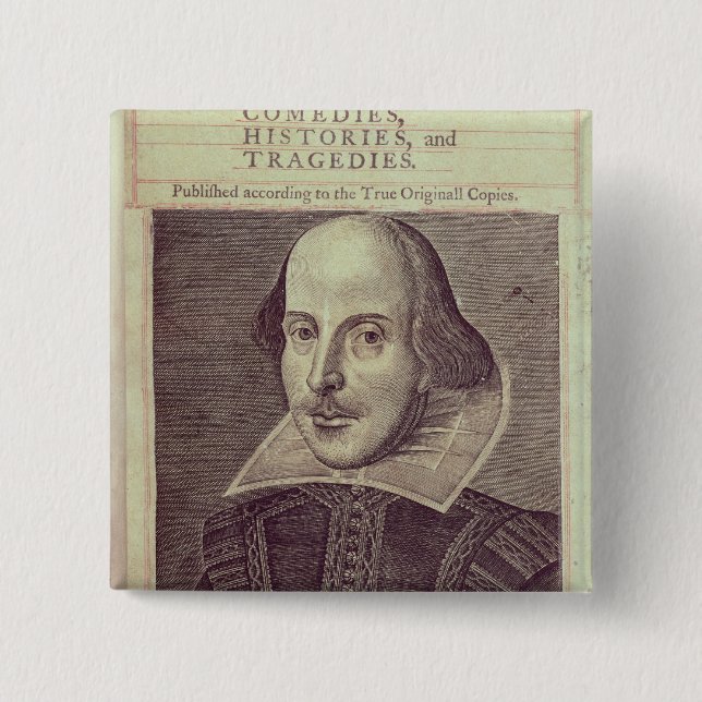 Titlepage of 'Mr. William Shakespeares Pinback Button (Front)