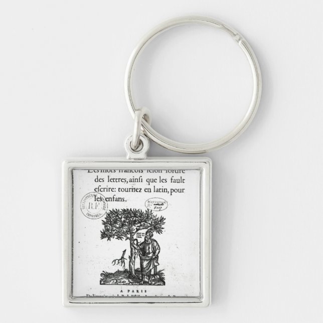 Titlepage of the first French-Latin dictionary Keychain (Front)