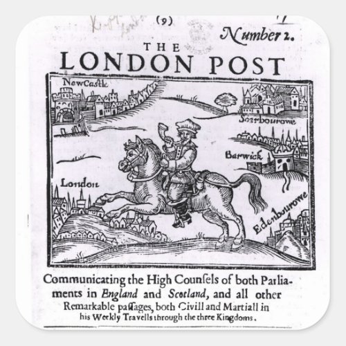 Titlepage of The London News Square Sticker