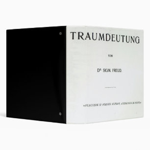 Titlepage to Die Traumdeutung by Sigmund Freud 3 Ring Binder