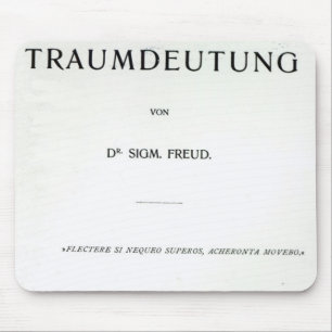 Titlepage to Die Traumdeutung by Sigmund Freud Mouse Pad