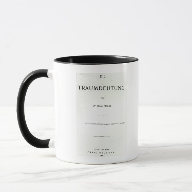 Titlepage to Die Traumdeutung by Sigmund Freud Mug (Left)