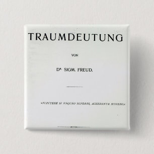 Titlepage to Die Traumdeutung by Sigmund Freud Pinback Button