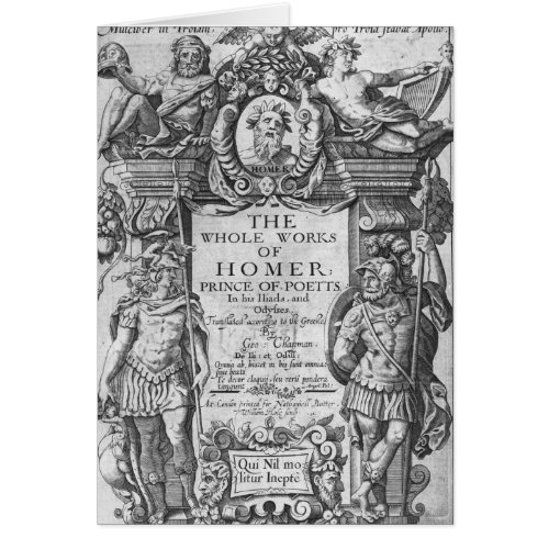 Titlepage to The Whole Works of Homer