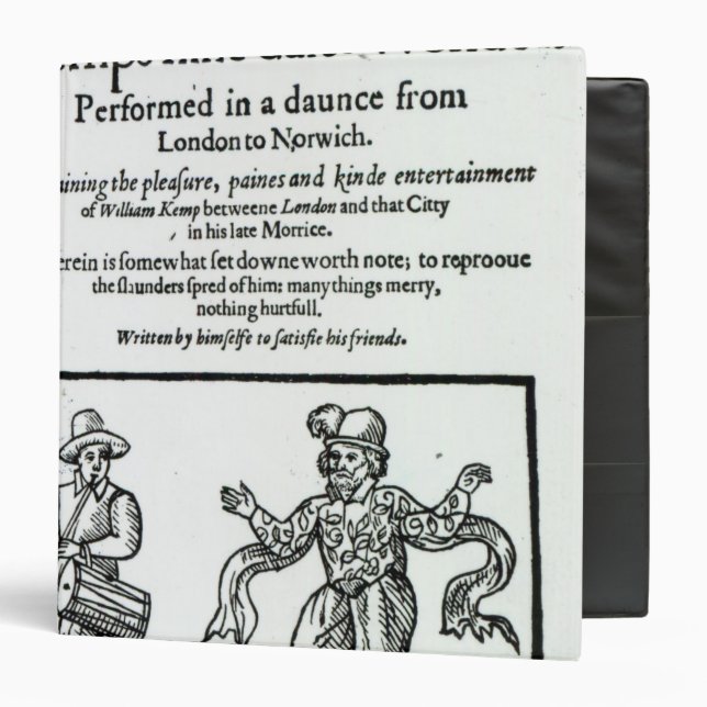Titlepage to William Kemp's Binder (Front/Inside)