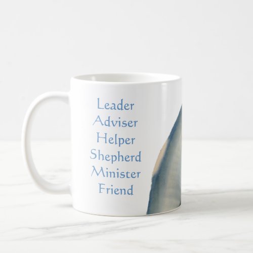 Titles of a Pastor Seashell Template Coffee Mug