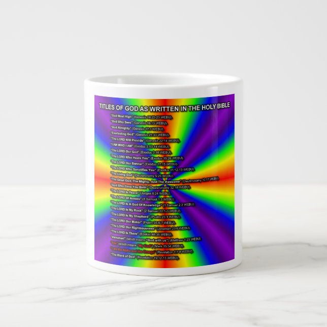 Titles Of God Mug (Front)
