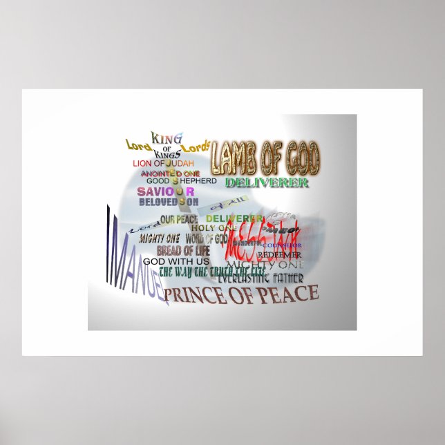 Titles of Jesus Christ Poster (Front)
