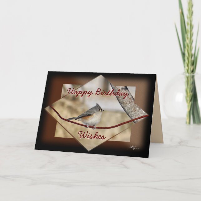 Titmouse Songbird card-customize for any occasion Card (Front)