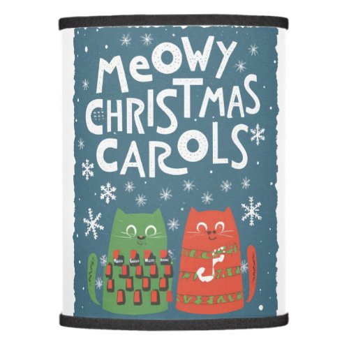 Tittle Meow_y Christmas Delight Festive Cats Coll Lamp Shade