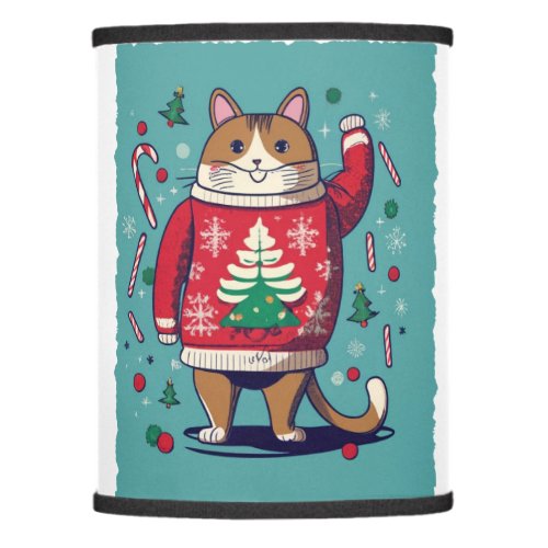 Tittle Meow_y Christmas Delight Festive Cats Coll Lamp Shade