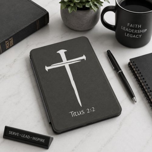 Titus 2 Nails Cross Black and White Kindle Cover