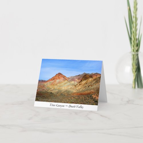 Titus Canyon Death Valley Note Card