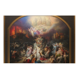 Titus destroying Jerusalem by Wilhelm von Kaulbach Wood Wall Art