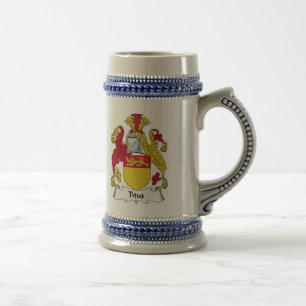 Titus Family Crest Beer Stein