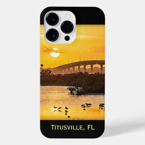 Titusville Florida Bridge at Sunset _ Photography iPhone 14 Pro Max Case
