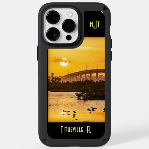Titusville Florida Bridge at Sunset _ Photography Speck iPhone 14 Pro Max Case