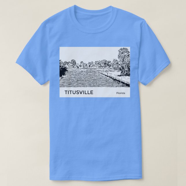Titusville Florida TShirt (Design Front)