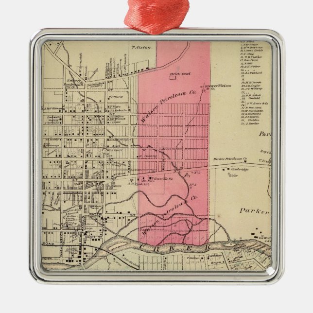 Titusville Metal Ornament (Front)