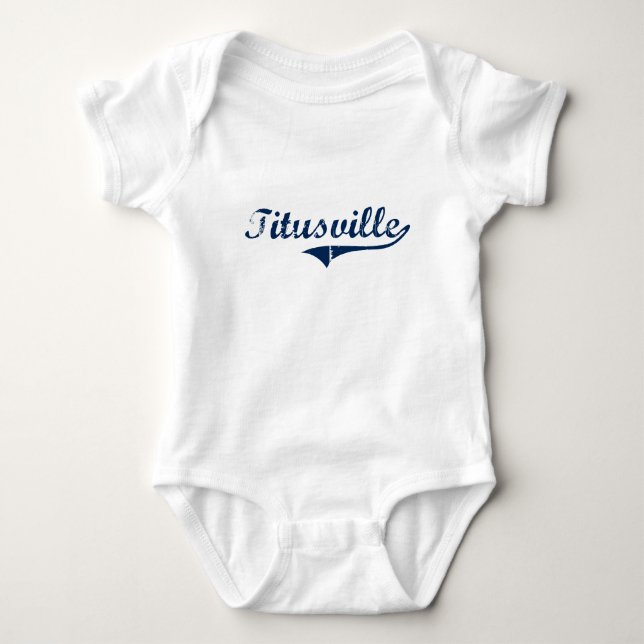 Titusville Pennsylvania Classic Design Baby Bodysuit (Front)