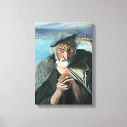 Tivadar Csontvry Kosztka The Old Fisherman Canvas Print