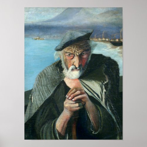 Tivadar Csontvry Kosztka The Old Fisherman Poster
