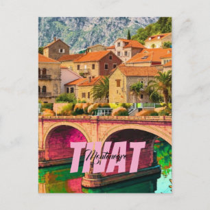 Tivat Poster Montenegro Vintage Travel Print Wall  Postcard