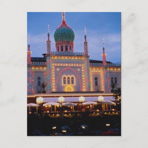 Tivoli Gardens in Copenhagen Denmark Postcard