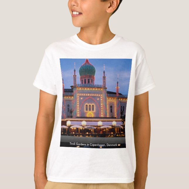 Tivoli Gardens in Copenhagen, Denmark T-Shirt (Front)