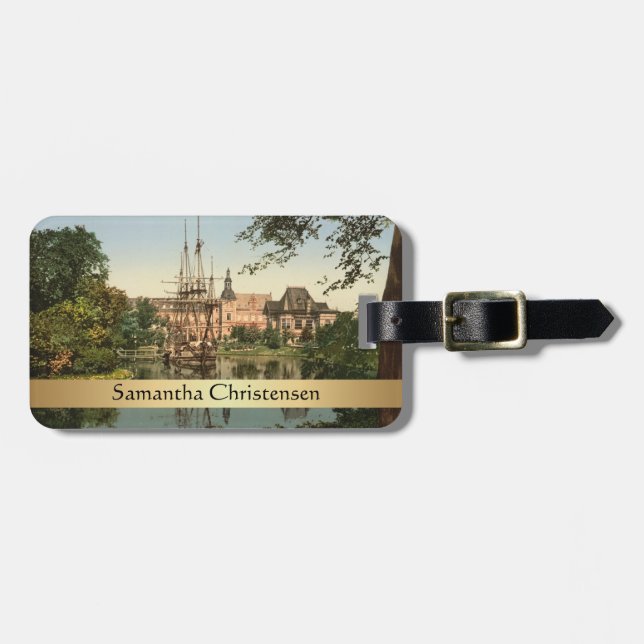 Tivoli Park, Copenhagen, Denmark Luggage Tag (Front Horizontal)