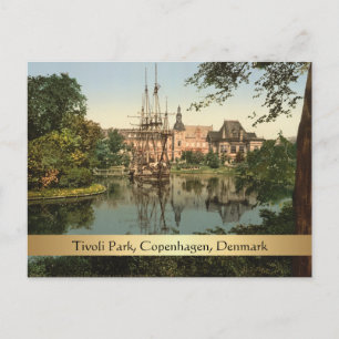Tivoli Park, Copenhagen, Denmark Postcard