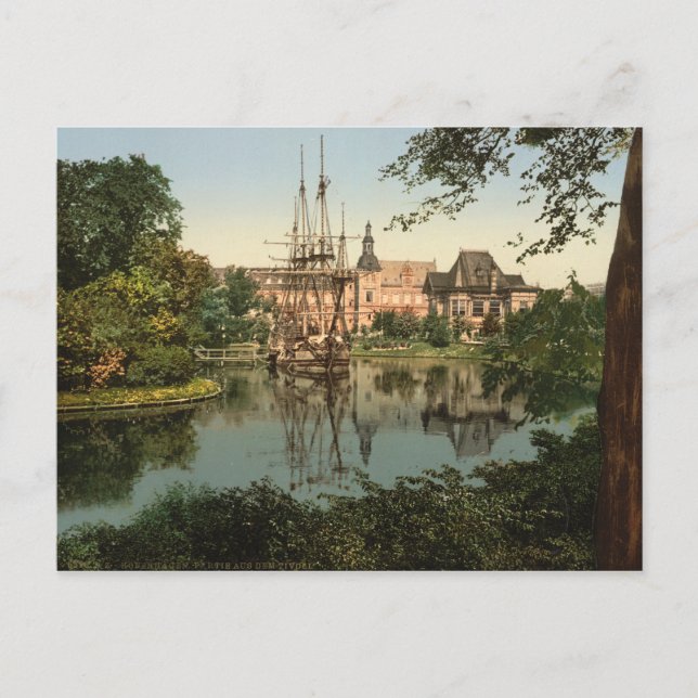 Tivoli Park, Copenhagen Postcard (Front)